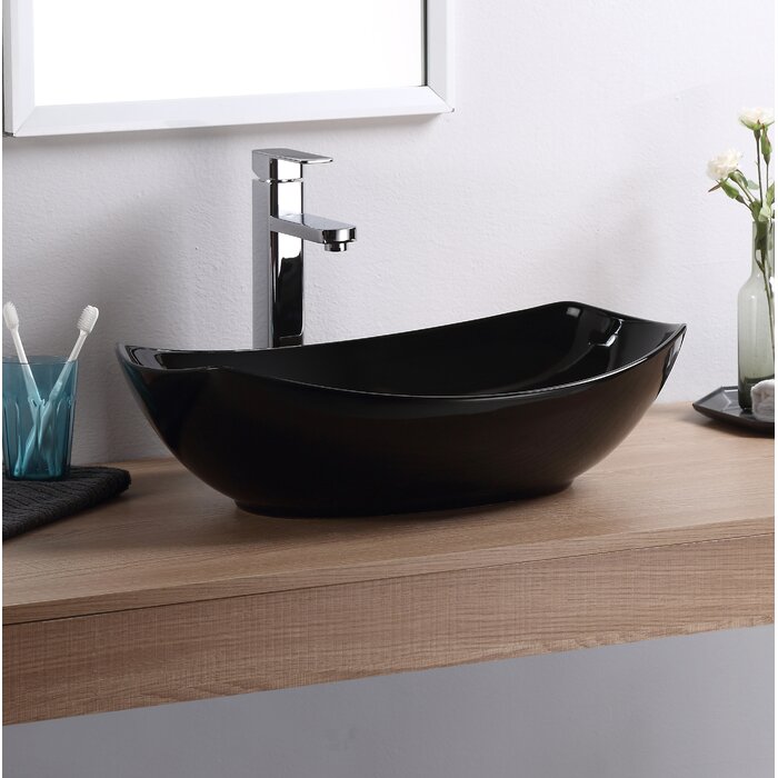 Fine Fixtures Vitreous China Oval Vessel Bathroom Sink And Reviews Wayfair 7878